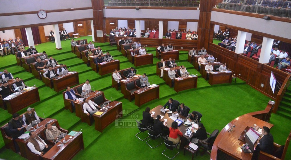 The Seventh Session of the 14th Nagaland Legislative Assembly in progress on September 2. (DIPR Photo)